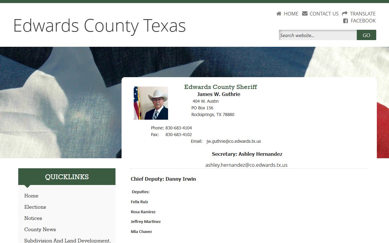 Edwards County booking releases and inmate search records - Edwards County Sheriff's Office
