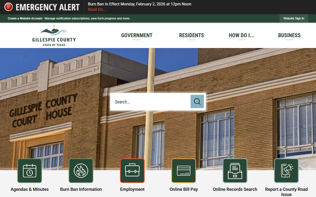 Gillespie County booking releases and inmate search records - Gillespie County Sheriff's Office