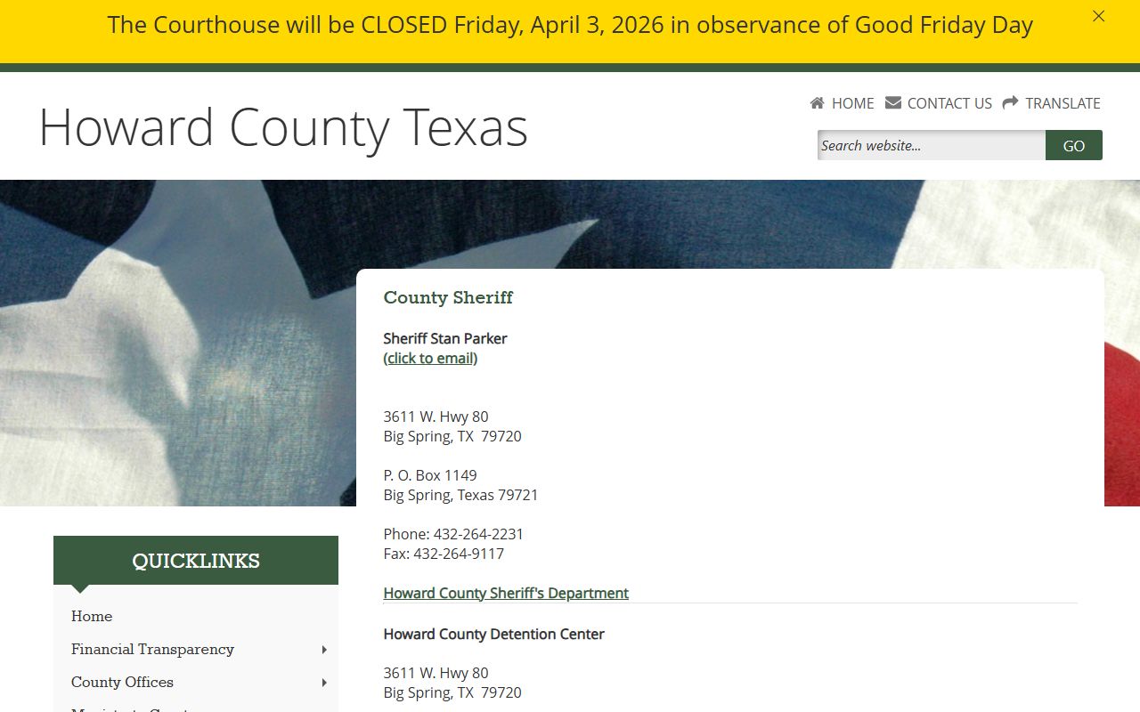 Howard County booking releases and inmate search records - Howard County Sheriff's Office