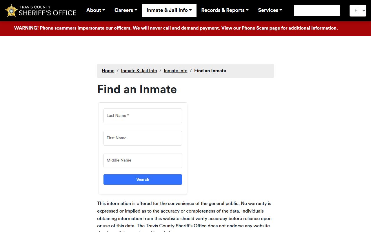 Travis County booking releases and inmate search records - Travis County Sheriff Find an Inmate